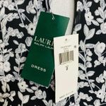 Ralph Lauren NWT Lauren Black & White Floral Sleeveless Shift Dress Size XS Photo 9