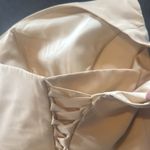 Long Chiffon One Shoulder Formal Bridesmaid Dress Leg Slit Corset Back Size 12 Photo 12