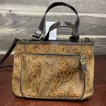 Fossil Relic by Brown and Tan Paisley Embossed Vegan Leather Purse Handbag Photo 1