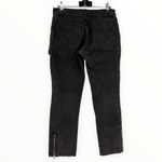 Marc Jacobs Washed Black Cargo Pocket Cropped Zippered Jeans Pants size 2 Photo 6