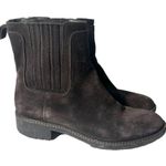 via spiga  Womens Sz 6 Erisa Chelsea Brown Suede Leather Booties Ankle Boot Photo 1