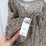 Abercrombie & Fitch NWT Animal Print Bodysuit & Scrunchie Spaghetti Strap Bow S Photo 4