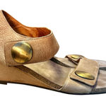 Taos Carousel Tan Leather Strappy Wedge Sandal Comfort Resort Beachy Boho EU 42 Size 11 Photo 0