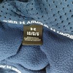 Under Armour Blue Fleece Hooded Pullover 3/4 Zip with Pockets Photo 10