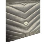 Saint Laurent Medium Loulou Quilted Leather Bag in Storm w/Silver Hardware Photo 13