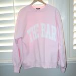 The Bar Varsity Sweatshirt Blush Pink Size Large Photo 1