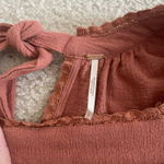 Free People Large Boho Short Dress Rust Bohemian Hippie Vacation Photo 6