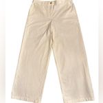 J.Crew women’s Full length wide leg trouser cotton linen blend ivory Sz 12 NWOT Photo 3