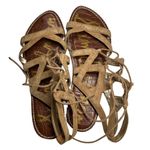 Sam Edelman  Gemma gladiator strappy tie sandals 9.5 leather summer neutral Photo 7