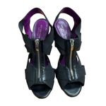 Sergio Rossi  Women's Black Strappy Stretch Heels Size 8/39 - SKU 1920 Photo 1