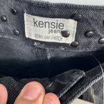 Kensie  Jeans Womens 12/31 Black Wash Retro Luxe Stretch Studded High Rise Photo 2