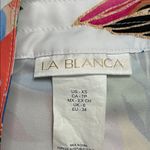 La Blanca Paradise Print High Rise 3” Swim Board Shorts White Pink Size XS Photo 5