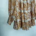 Las Noches Ibiza by Eric and Jack Tiered Long Sleeve Mini Dress Small White Photo 1