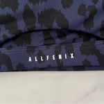 Allfenix Oversized Cheetah Sports Bra Racer back Navy black Sz Small Blue Photo 4