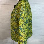 Peck & Peck  Blazer Jacket Womens Size M Graphic Open Front Linen Blend Modern Photo 11