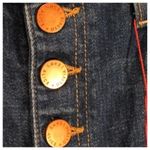 Alice + Olivia Glow-up jeans size 27. Blue with red stripes. NWT Photo 3