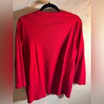 kim rogers  Red Holiday Long Sleeve Top XXL Photo 4