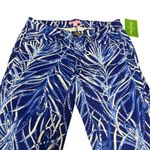 Lilly Pulitzer  South Ocean Skinny Crop Twilight Blue Early Riser Jeans Womens 00 Photo 2