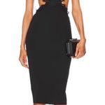 Michael Costello x REVOLVE Jenson Midi Dress in Black Size Medium Photo 0