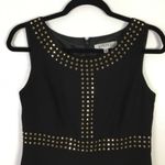 Kasper Sleeveless Gold Studded Sheath Dress Photo 5