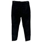 Free People  Stella Black Velvet High-Rise Skinny Jeans size 28 NWT Photo 8