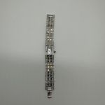 Vtg Erwin Pearl Women's Quartz Crystal Bracelet Watch Silver Tone Needs Battery Photo 1