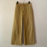 Apiece Apart  Merida High Rise Kick Flare Chino Khaki Wide Leg Pants Women size 4 Photo 2