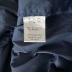 Sea New York Marlene Tunic Mini Dress Smocked Ruffle Blue Cotton Blend Sz Small Photo 5