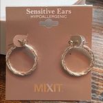 Mixit  Twisted Silver Hoop Earrings Photo 0