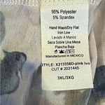 Chris & Carol Women's Size 3 X Pink Blue Floral Wrap Below Knee Comfy Dress NWT Photo 7