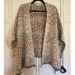 Knox Rose  nwt ombré animal print cape sweater  s Photo 5