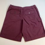 Eddie Bauer 100% Cotton Hiking Cargo Shorts Mid Rise 10” Inseam Plum Size 4 Photo 7