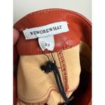 We Wore What Dani Boyfriend Jeans in Vegan Leather Cognac NWT Sz. 27 Photo 3