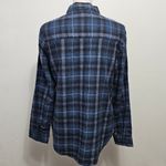 Alexander Jordan Blue & Gray Plaid Flannel Button Down Size Medium Photo 4
