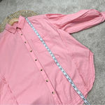 We The Free Free People Happy Hour Poplin Top Oversized Longsleeve Pink XS Photo 15