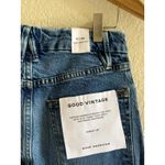 Good American Good Vintage Frayed Hem Jeans in Indigo Blue 0/25 NWT Photo 8