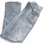Abercrombie & Fitch Women's Straight Leg Jeans in Light Blue Photo 0