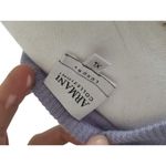 Armani Collezioni Ribbed V-Neck Sweater Womens XL Light Purple Luxurious Wool Bl Photo 3