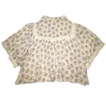 Karlie  Womens Lace Cotton Floral Flowy Oversized Top Size Medium Photo 4