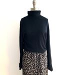 CHAPS  Size XL Black 100% Cotton Turtleneck Long Sleeve Top Lightweight Sweater Photo 2