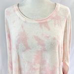 Cloth by Design New Convertible Side Slit Sweater Tie Dye Pink White Photo 4
