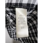 Eliza J  Plaid Flannel Tiered Mini Dress Size 4 Black White Photo 4