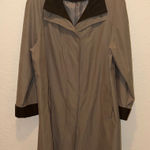 Gallery Vintage Women's Long Tan Jacket Trench Coat Photo 0