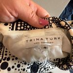 Trina Turk Black White Geometric Print Coat Dress Button Down Blazer Jacket 4 Photo 7