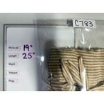 Tommy Bahama  Womens 100% Linen‎ Top XS Yellow White Striped Tie Sleeve Pullover Photo 4