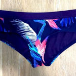 Roxy  Navy Tropical/ Floral Bikini Bottoms Photo 0
