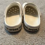 Crocs  Crocband Clogs women’s 8 men’s 6 white‎ and black Photo 5