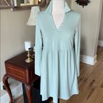 Bebop Comfy  Shirt Dress Babydoll Sage Knit  New Photo 3