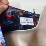 Chloé New Chloe Kristyn Fallon Floral Blue Ref Wrap Mini Dress sz S Photo 4