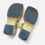 Vintage 90s Y2K L.E.I. Woven Square Toe Cutout Platform Wedge Sandals Size 8 Tan Photo 7